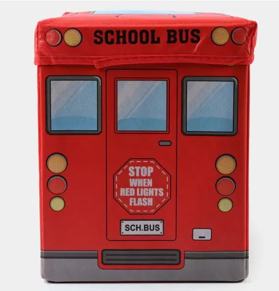 Caixa Organizadora Infantil 2 em 1: Banco Puff e Armazenamento