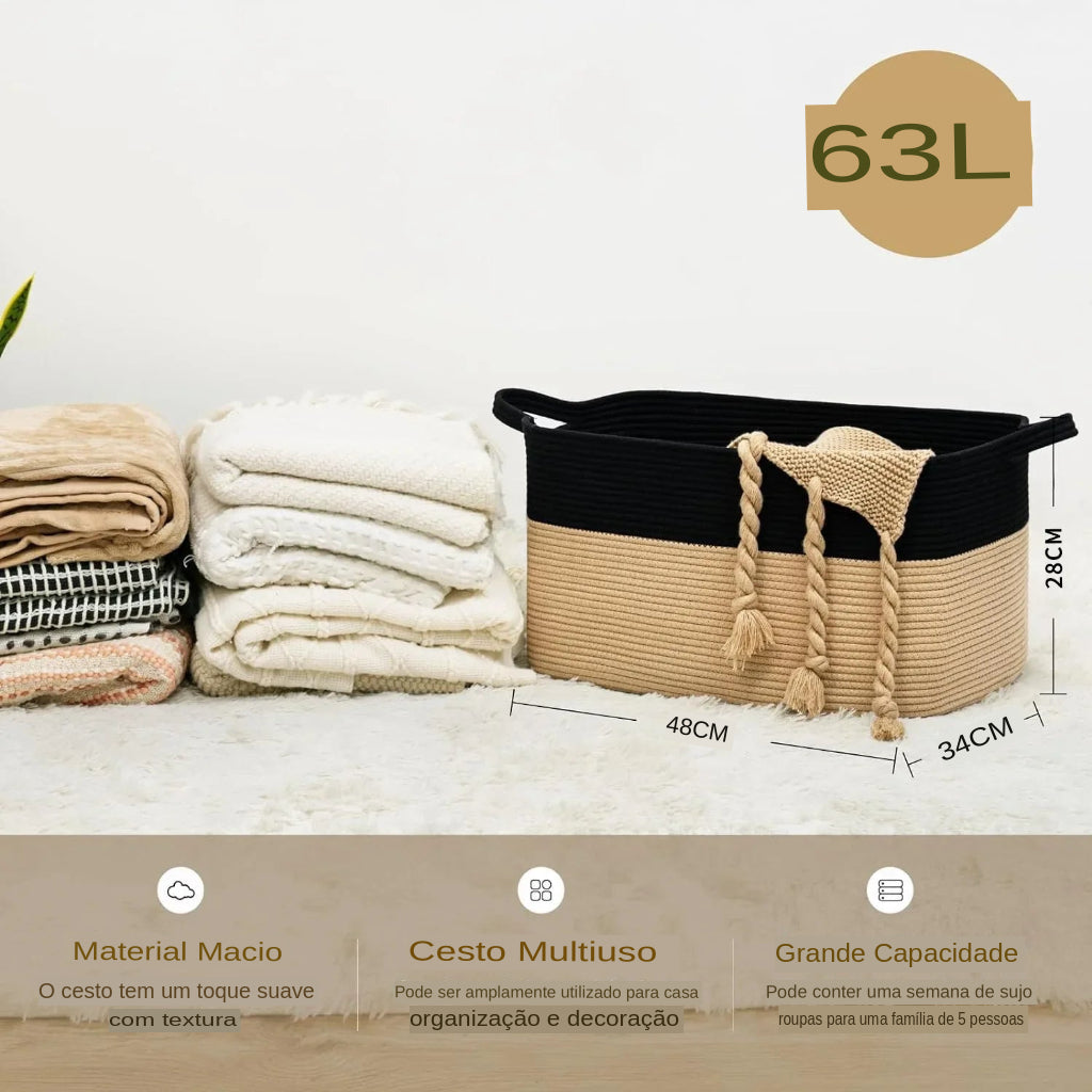 Cesto de Armazenamento Minimalista