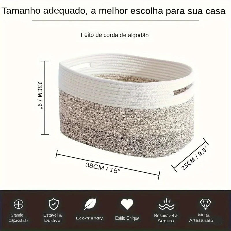 Cesto de Armazenamento Grande Capacidade