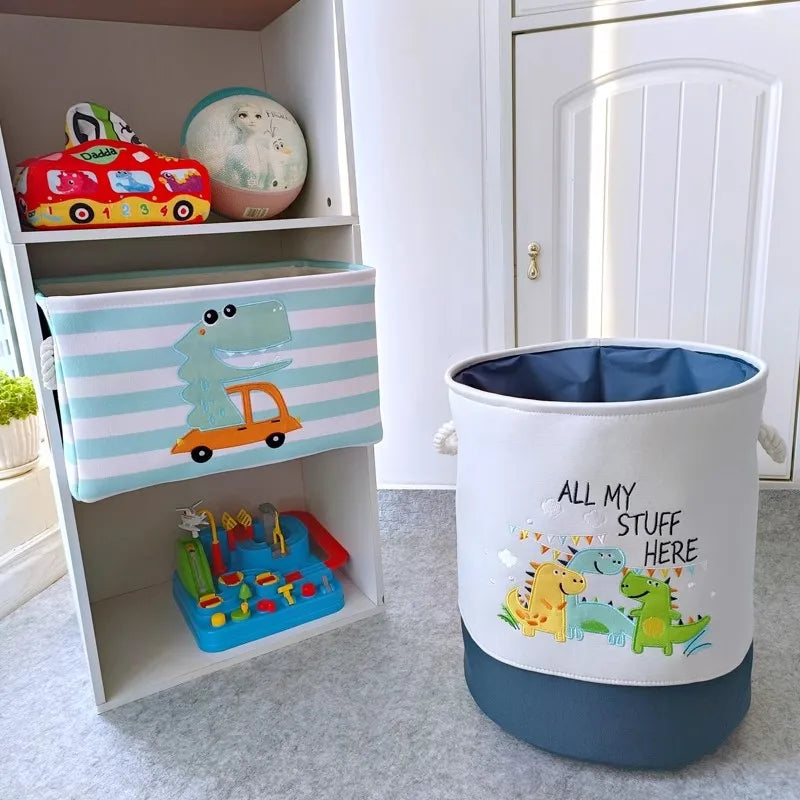 Cesto Dobrável de Lona à Prova d'Água Dinossauro