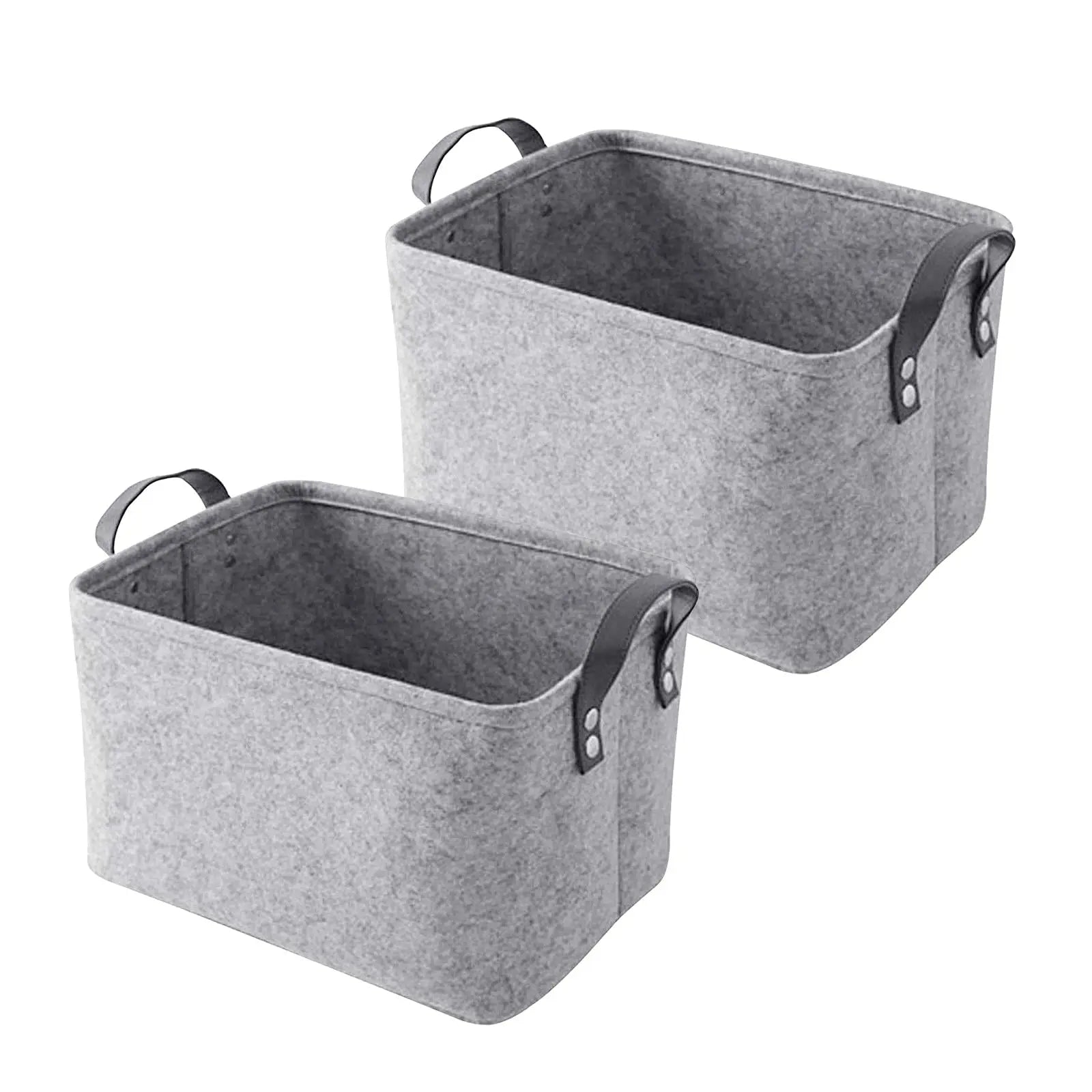 Cesto de Feltro Para Armazenamento - 2 peças