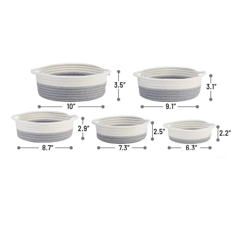 Cesto de Tecelagem - 5 peças