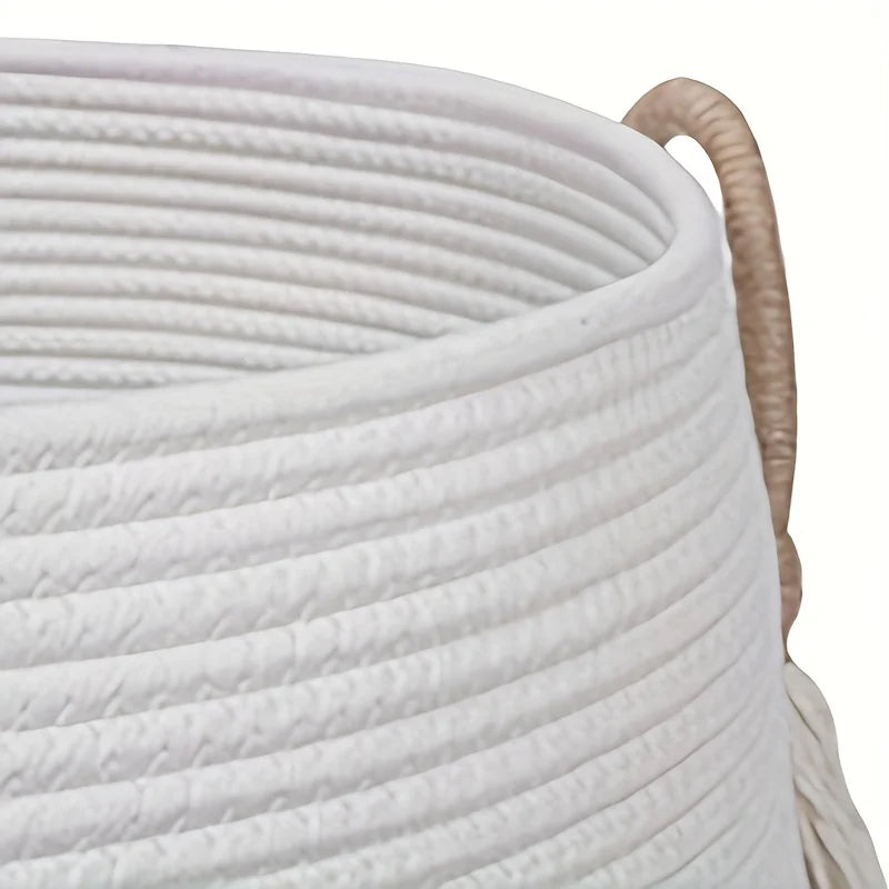 Cesto de Corda Feito à Mão