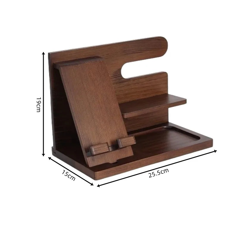 Organizador de Madeira de Cabeceira