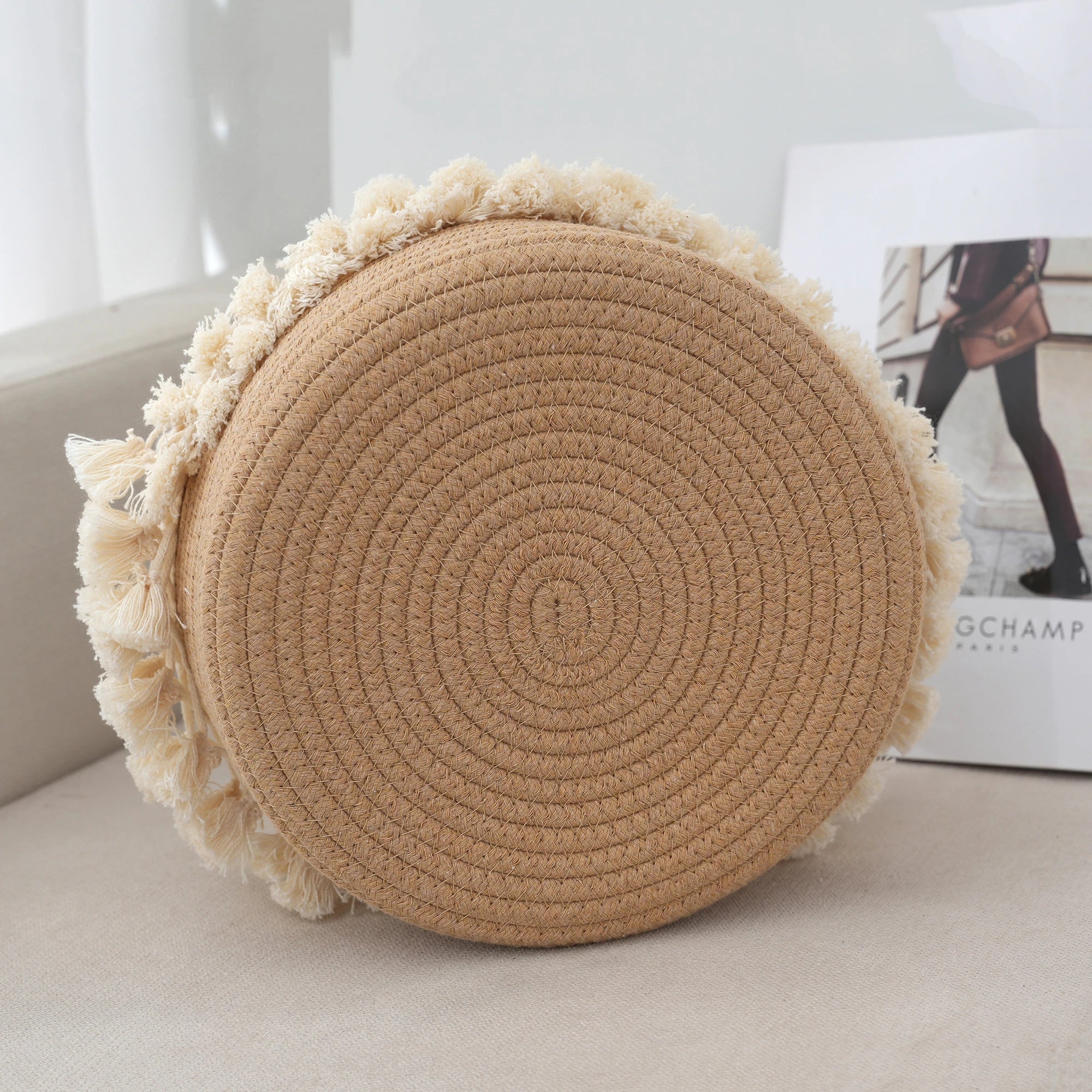 Cesto de Armazenamento Feito a Mão