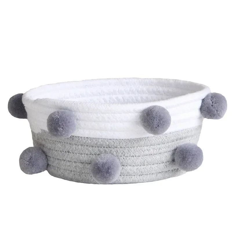 Cesta Organizadora Nórdica de Corda de Algodão