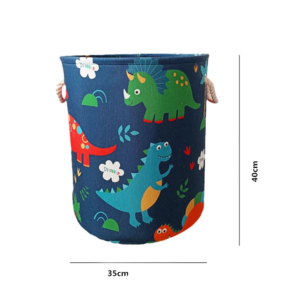 Cesta de Armazenamento Infantil Dobrável Dinossauro