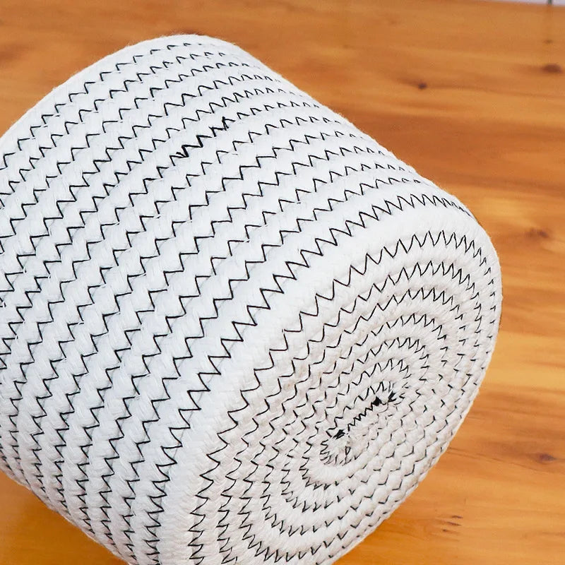 Cesta Nórdica Multiuso com Tampa para Organização Elegante