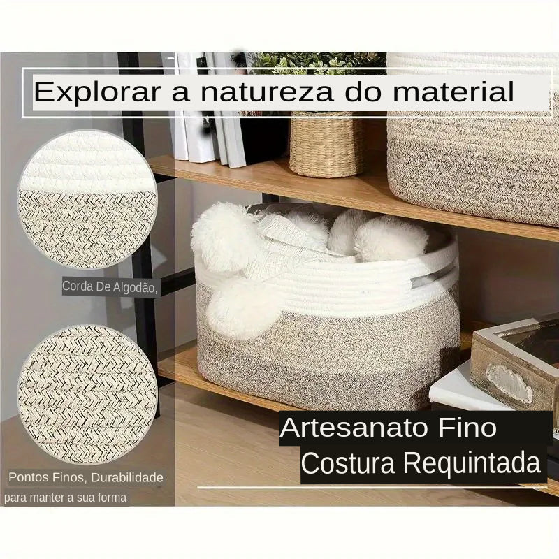 Cesto de Armazenamento Grande Capacidade