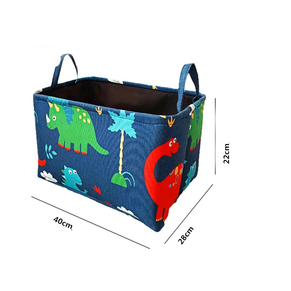 Cesta de Armazenamento Infantil Dobrável Dinossauro