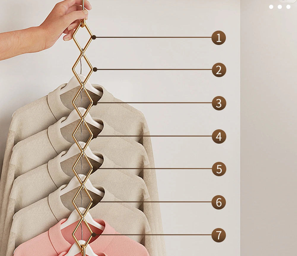 Cabides Mágicos Dobráveis para Economia de Espaço