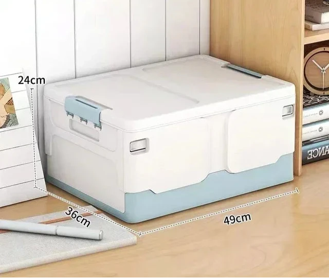 Caixa de Armazenamento Dobrável Extra Grande com Tampa