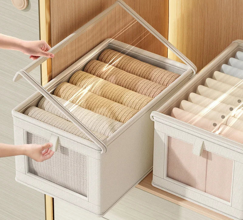 Organizador de Roupas Dobrável com Tampa Antipoeira