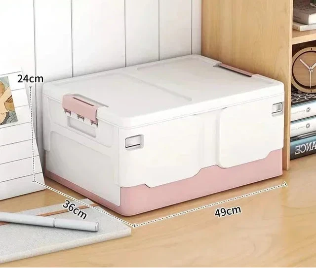 Caixa de Armazenamento Dobrável Extra Grande com Tampa