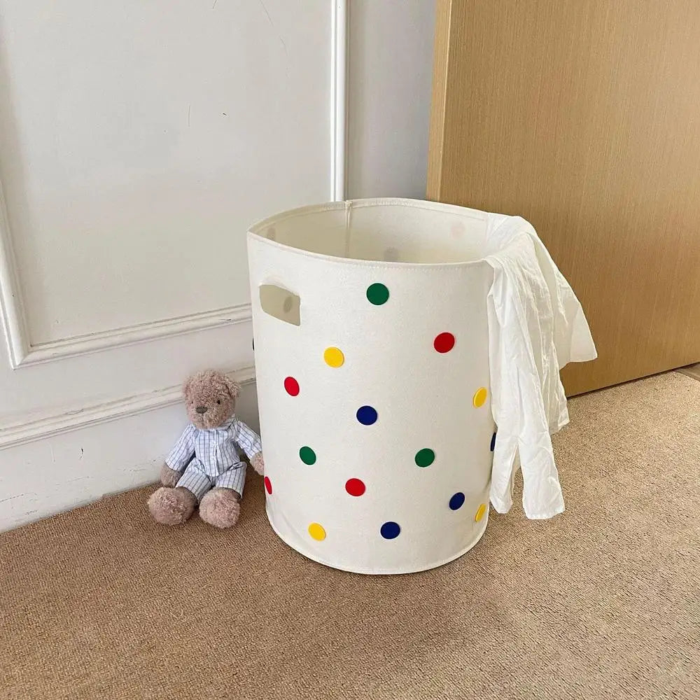 Cesto de Feltro Dobrável com Alças - Elegância e Praticidade