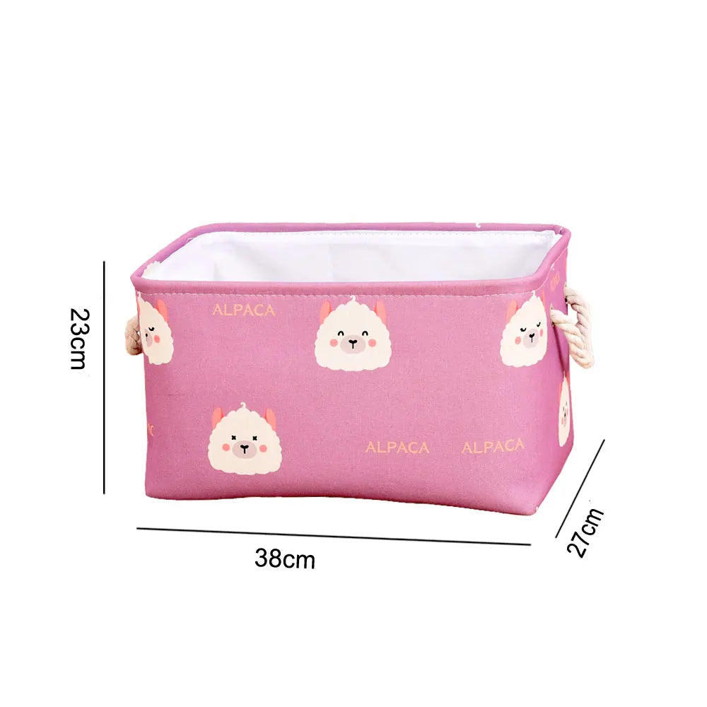 Cesto Dobrável Infantil com Design de Alpaca
