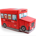 Caixa Organizadora Infantil 2 em 1: Banco Puff e Armazenamento