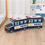 Banco Puff Infantil 2 em 1 - Organizador de Brinquedos e Assento