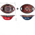 Tigela de Cerâmica Boêmia com Alças - Conjunto 2 Peças