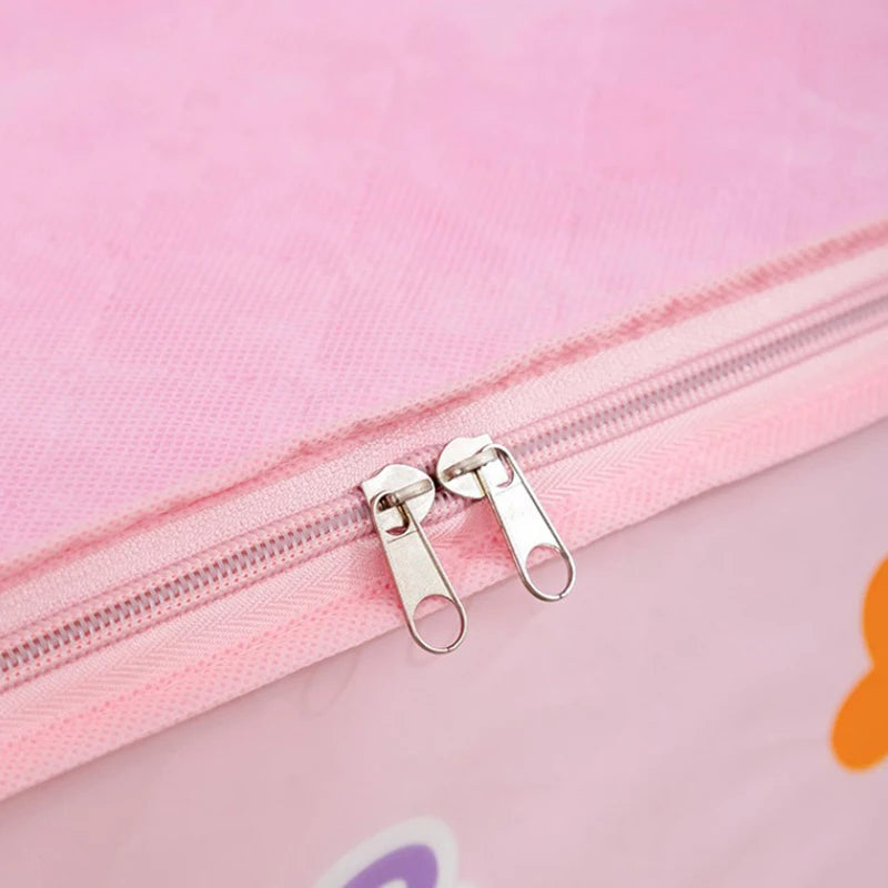 Cesta Dobrável de Feltro para Brinquedos e Roupas Infantis