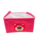 Disney-Winnie Stitch Cesta De Armazenamento De Roupas, Saco De Armazenamento Dobrável, Punho De Anime Dos Desenhos Animados, Caixa De Diversos De Lona, Organizador De Casa