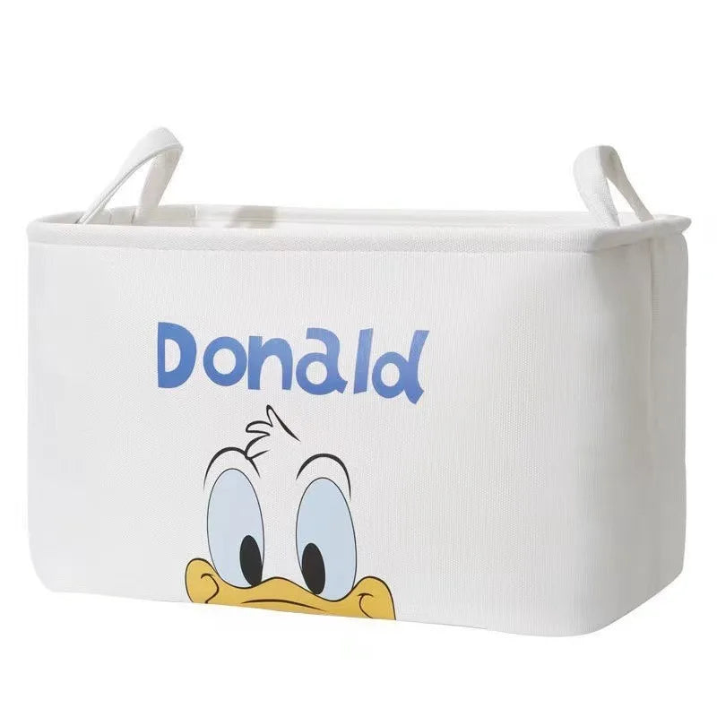 Disney-Winnie Stitch Cesta De Armazenamento De Roupas, Saco De Armazenamento Dobrável, Punho De Anime Dos Desenhos Animados, Caixa De Diversos De Lona, Organizador De Casa