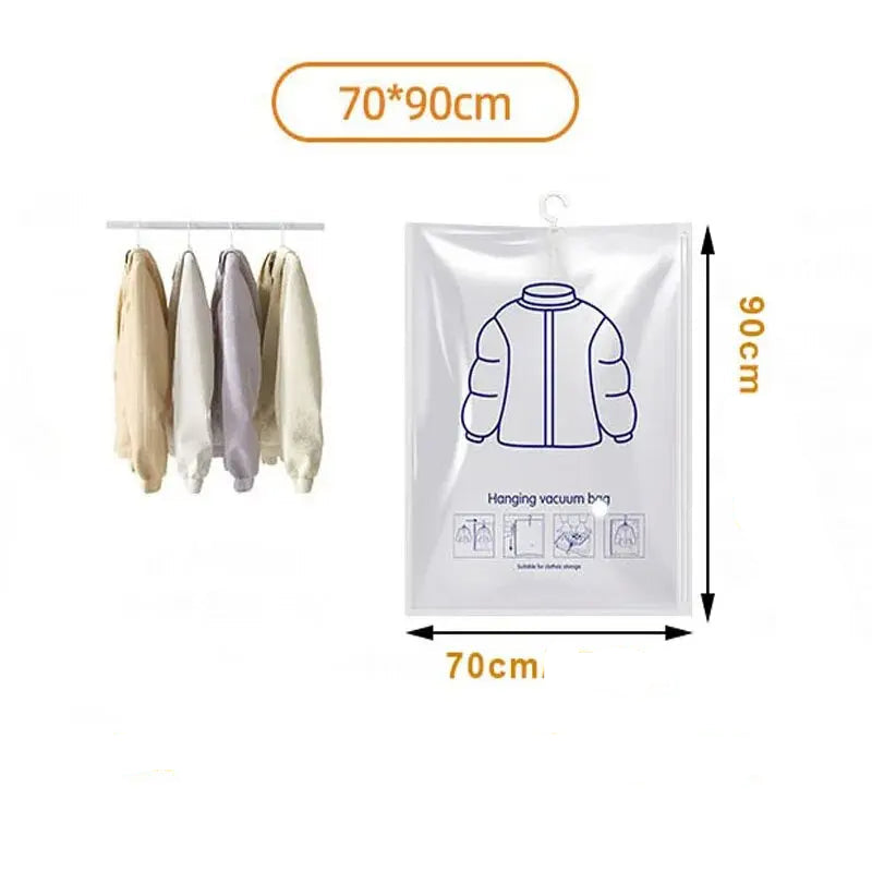 Sacos de Armazenamento a Vácuo para Roupas - Organizador de Armário