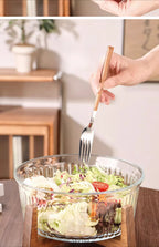 Grande frasco de armazenamento de vidro doméstico, mesa de centro para sala de estar e prato de frutas, novo prato de doces chinês e prato de lanche