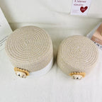 Cesta de Armazenamento Elegante em Corda de Algodão