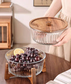 Grande frasco de armazenamento de vidro doméstico, mesa de centro para sala de estar e prato de frutas, novo prato de doces chinês e prato de lanche