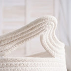 Cesta de Algodão Tecida à Mão para Organização Elegante