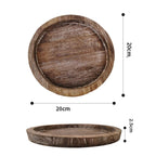 Bandeja de madeira bandeja de armazenamento de frutas suporte de vela bandeja multiuso leve suporte de vela bandeja para bancada de cozinha de fazenda