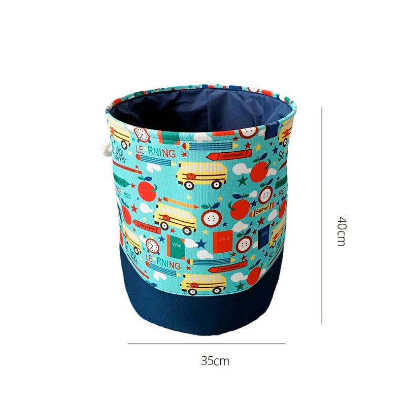 Cesto Dobrável à Prova d'Água para Crianças - Design Animado