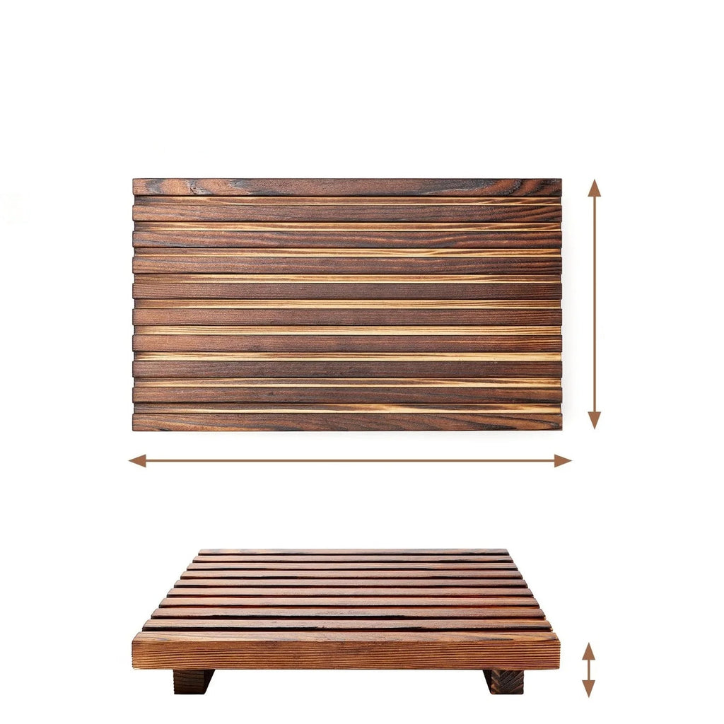 Organizador de balcão de banheiro, expositor de madeira, suporte para pedesta, bandeja de bancada de cozinha, fazenda, prato riser de madeira, dispensador de sabão