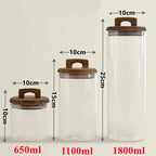 Potes de Vidro com Tampa Hermética