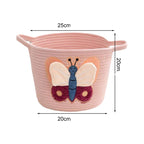 Cestas de Armazenamento  em Algodão Bordado