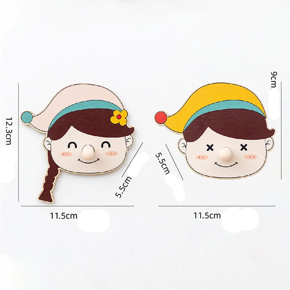 Gancho de Parede para Quarto Infantil - peças