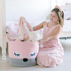 Cesta de Algodão Premium com Design de Raposa