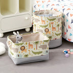 Cesta  Infantil Dobrável com Estampa de Leão