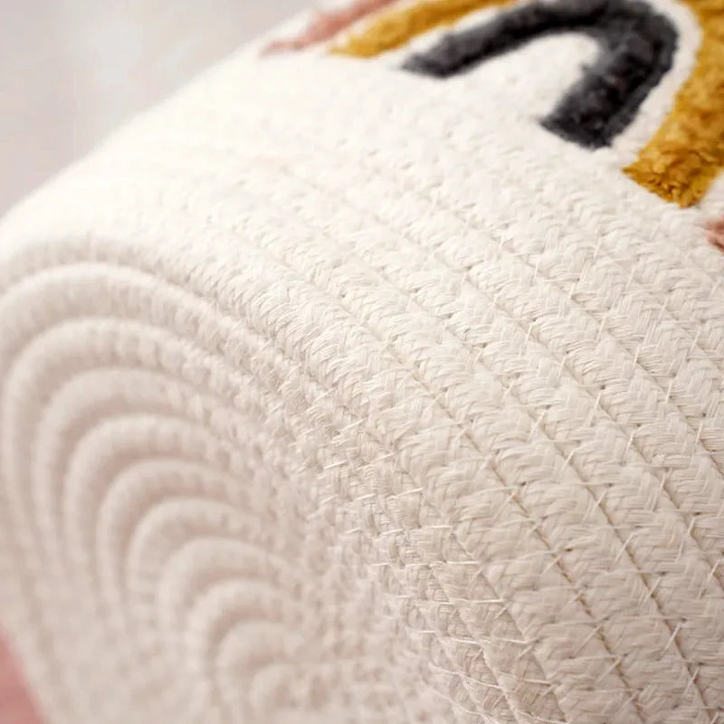 Cestas de Armazenamento  em Algodão Bordado