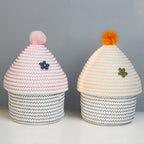 Cesta Nórdica Multiuso com Tampa para Organização Elegante