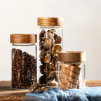 Pote Hermético com Tampa de Madeira