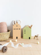 Porta Caneta Casa de Madeira