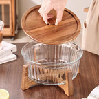 Grande frasco de armazenamento de vidro doméstico, mesa de centro para sala de estar e prato de frutas, novo prato de doces chinês e prato de lanche