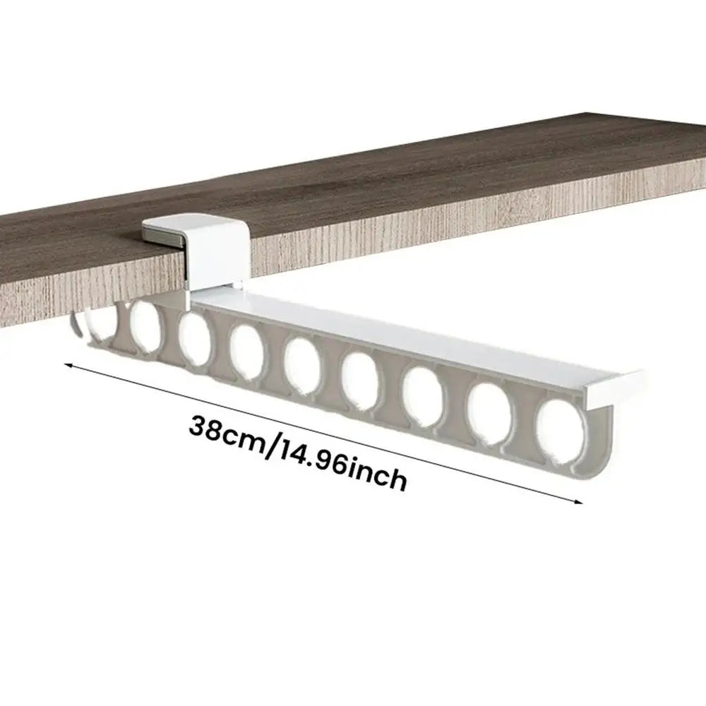 Cabide De Roupa De Trilho De Guarda-Roupa Retrátil, cremalheira De Toalha, Organizador De Armazenamento De Armário, Retire A Haste De Suspensão