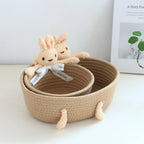 Cestas de Armazenamento Coelho em Algodão